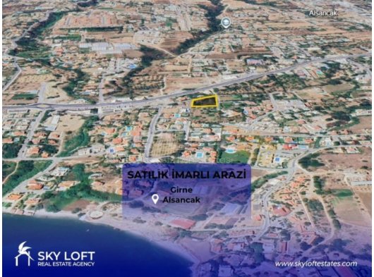 GİRNE ALSANCAK'TA DENİZ TARAFINDA SATILIK YATIRIMLIK ARSA