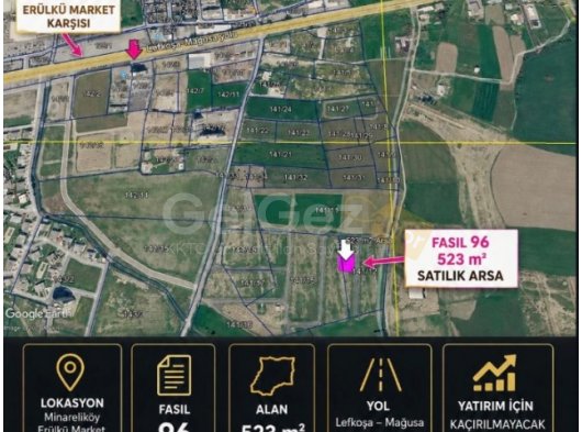 Lefkoşa Minareliköy'de Dağ Manzaralı Satılık Konut İmarlı Arsa!