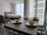 Girne Merkez'de Modern 1+0 Daire, Yüzme Havuzlu ve Güvenlikli Site!