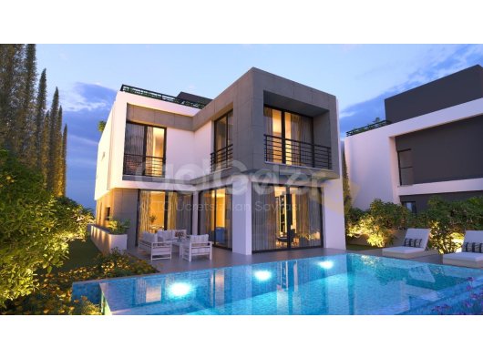 Satılık 4+1 Lüx Villa, Deniz Manzaralı, Özel Havuzlu, Jakuzi. Karaoğlanoğlu, Girne