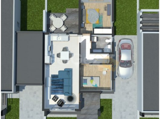 Lefkoşa'da Proje Aşamasında Müstakil Ev - Kapalı Otopark ve Bahçe ile İdeal Yaşam Alanı