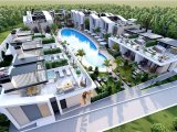 Girne Lapta'da Proje Aşamasındaki Eşyalı Daire! Bahçe ve Havuz Keyfi Sizi Bekliyor!