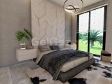 Girne Lapta'da Proje Aşamasındaki Eşyalı Daire! Bahçe ve Havuz Keyfi Sizi Bekliyor!