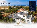 GİRNE ÇATALKÖY’de 4+1 EŞSİZ DENİZ VE DAĞ MANZARALI SATILIK VİLLA