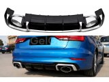 A3 8V 2013-2016 Sedan RS3 Difüzör + Egzoz Ucu