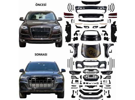 Audi Q7 4L (2006-2015) Uyumlu 4M (2020-2024) SQ7 Dönüşüm Seti