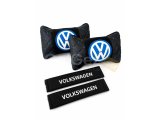 Volkswagen Logolu Emniyet Kemeri ve Boyun YastığıMiktar: 2 Adet Yastık ve 2 Adet Emniyet Kemer Kılıfı Seyahat yastığı tüm yerli ve yabancı araçlarda kullanılabi