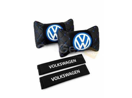 Volkswagen Logolu Emniyet Kemeri ve Boyun YastığıMiktar: 2 Adet Yastık ve 2 Adet Emniyet Kemer Kılıfı Seyahat yastığı tüm yerli ve yabancı araçlarda kullanılabi