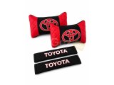 Toyota Logolu Emniyet Kemeri ve Boyun Yastığı