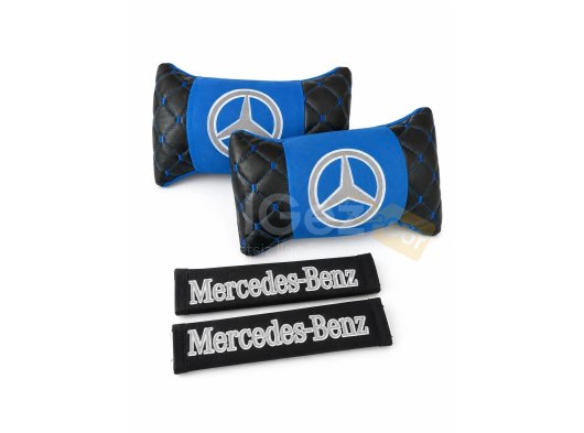 Mercedes Logolu Emniyet Kemeri ve Boyun Yastığı