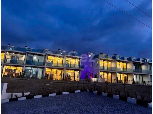 Girne Çatalköy'de Eşyalı 2+1 İkiz Villa Kiralık | Bahçe ve Havuz Keyfi