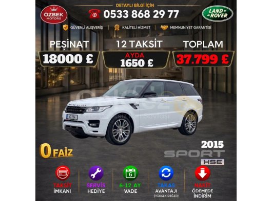 2015 Model Otomatik Land Rover Range Rover Sport