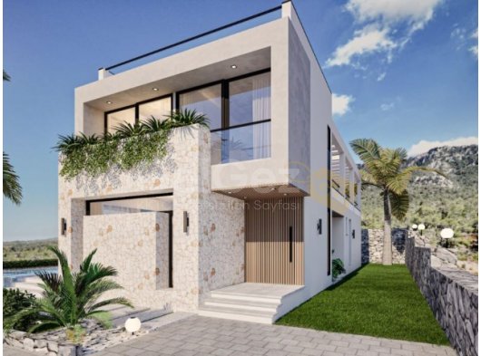Girne/Arapköyde satılık 4+1 özel havuzlu villa