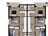 Lapta'da 3 Yatak Odalı İkiz Villa | DENİZE 400 METER
