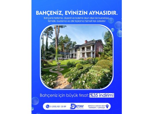 Bahçenizle fark yaratın! %35 indirim fırsatını kaçırmayın.