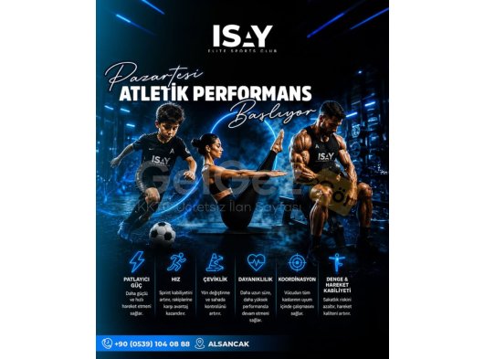 Pazartesi atletik performans başlıyor!