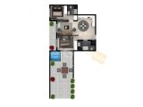 1 BED MODERN OFF PLAN APARTMENT IN 5 TOWERS RESIDENTIAL COMPLEX BOGAZ WITH INTEREST FREE PAYMENTS