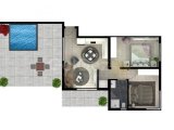 1 BED MODERN OFF PLAN APARTMENT IN 5 TOWERS RESIDENTIAL COMPLEX BOGAZ WITH INTEREST FREE PAYMENTS