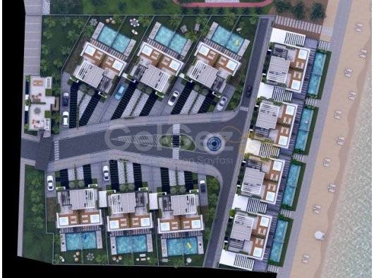 Lüks 4 yatak odalı, müstakil plaj önü villa