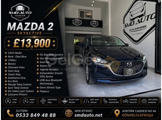 MAZDA 2 OTOMATIK 2022 MODEL