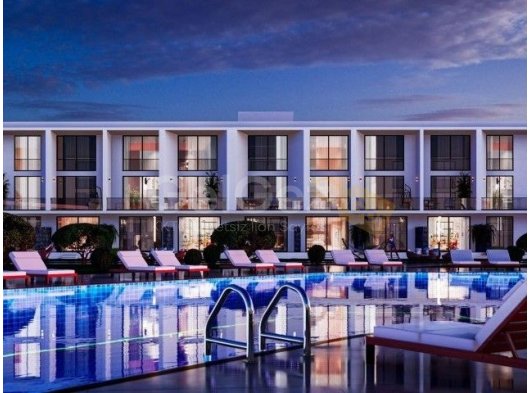 Bogaz'ın Kalbinde, Lüks Bir Tatil Köyünde Yepyeni 1 Yatak Odalı Dubleks Daire