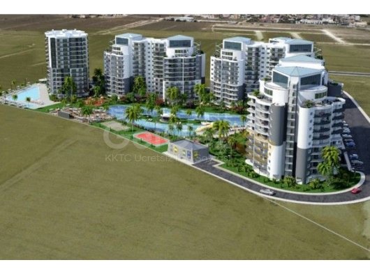 Iskele Long Beach'te 2 Yatak Odalı 2 Banyolu Daire