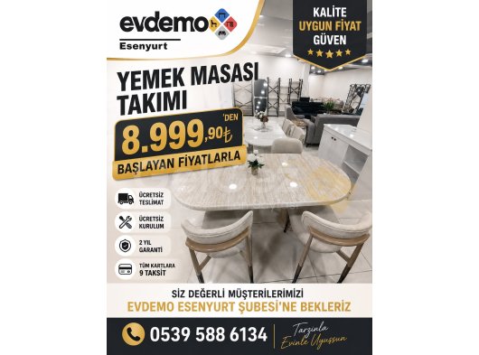 Esenyurt Toptan Mobilya Mağazaları | Evdemo Mobilya ile Kaliteyi Uygun Fiyatla Keşfedin