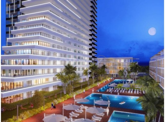 LONG BEACH'TEKİ İLK 7 YILDIZLI TATİL KÖYÜNÜN 21. KATINDA 2 YATAK ODALI DAİRE 255.000 £