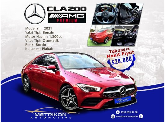 2021 Model Otomatik Mercedes-Benz CLA