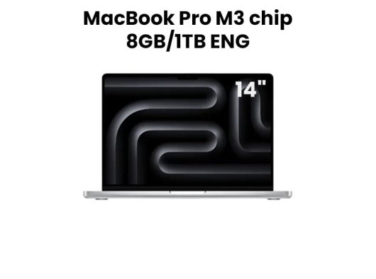 Apple MacBook Pro 14'' M3 chip with 8-core CPU and 10-core GPU / 8GB / 1TB SSD Silver