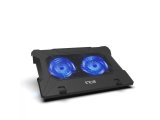 INCA INC-021RX ERGONOMIC DOUBLE FAN + STAND + WİTH RUBBER SILENT NOTEBOOK COOLER BLACK