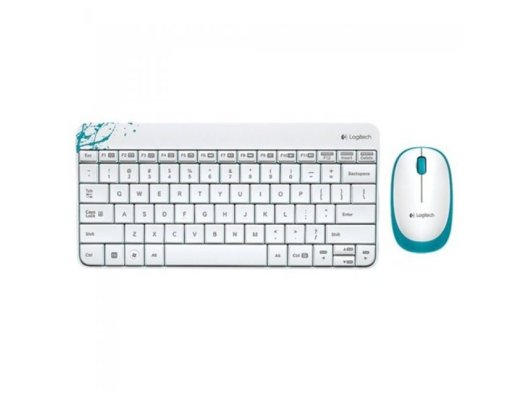 LOGITECH MK240 BEYAZ-YEŞİL WRL K+M SET