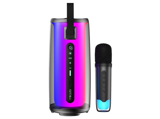 Mikado MD-17BT Capella Siyah 10W 1 RGB Mikrofonlu 1800 mAh Bataryalı Speaker