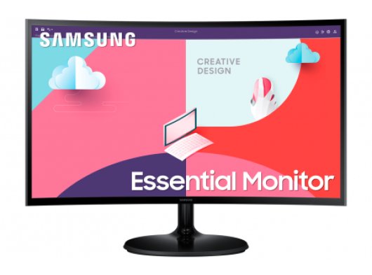 SAMSUNG 23.8'' 1920x1080 4MS 75Hz HDMI/VGA SIYAH +VESA +CURVED