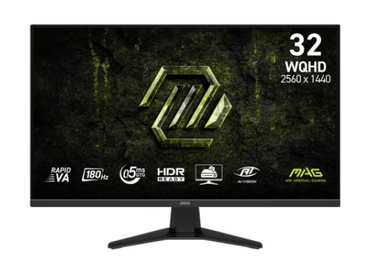 MSI MAG 325QF E18V 31.5'' 0.5MS 180Hz 2K 2560x1440 GAMING MONITOR