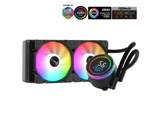 GAMEPOWER SKADI 240 RGB ROUND SIVI SOGUTMA 240 MM