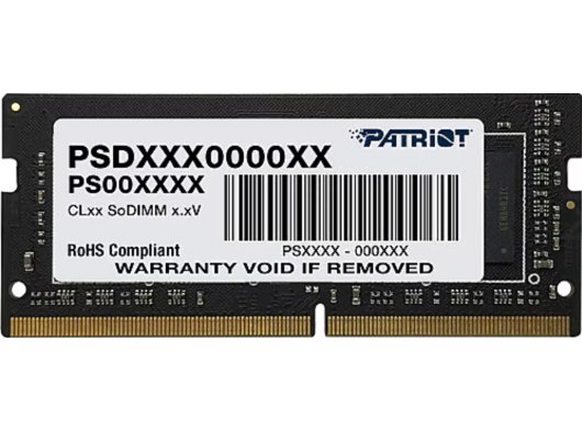 PATRIOT SIGNATURE 16GB DDR4 3200MHZ SODIMM