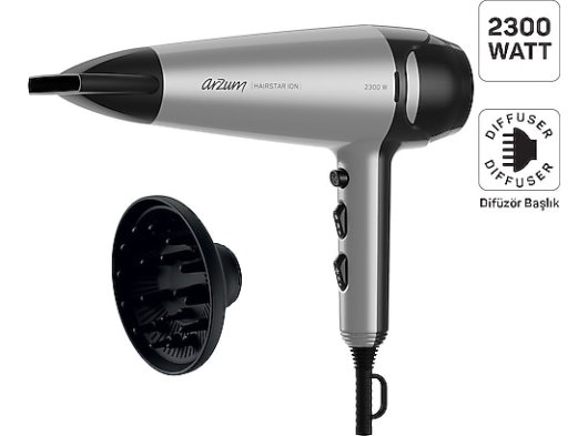 ARZUM HAİRSTAR ION SAÇ KURUTMA MAKİNES AR5119