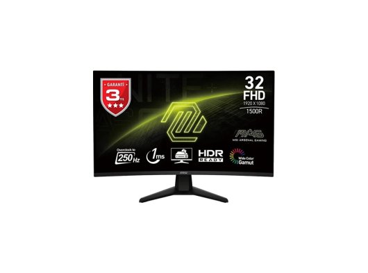 MSI MAG 32C6X 31.5'' 1500RVA 1MS 250HZ FHD Adaptive-Sync Monitör