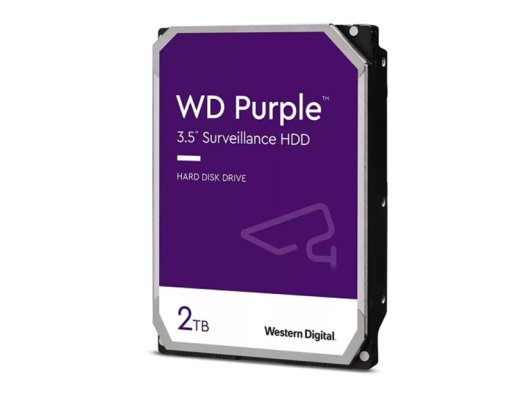 WD PURPLE 3.5'' 2TB 5400RPM SATA3 64MB 7/24 HDD Kamera Güvenlik Disk