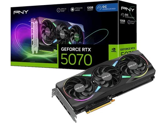 PNY RTX5070 OC 12GB GDDR7 192BIT EKRAN KARTI