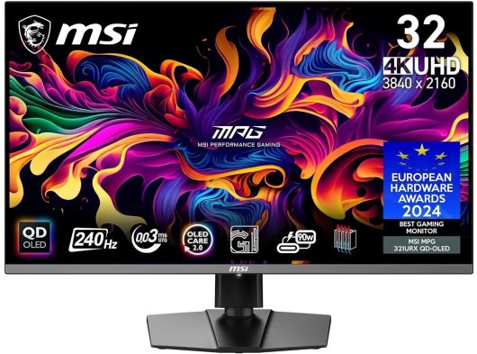 Monitör Msi 31.5'' MPG 321URX 240Hz 0.03Ms UHD QD-OLED G-SYNC Gaming