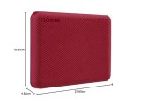 TOSHIBA CANVIO ADVANCE 2.5 4TB USB 3.2 RED EXTERNAL HDD