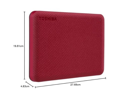 TOSHIBA CANVIO ADVANCE 2.5 4TB USB 3.2 RED EXTERNAL HDD
