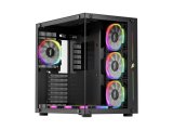 1ST PLAYER SP8 SİYAH 750W 80+ SILVER ATX 3.1 ARGB 7X12CM FAN TEMPERLİ CAM USB 3.0 ATX KASA