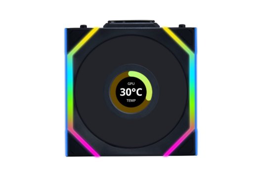 LIAN LI COOLER FAN LIAN LI UNI FAN SL120 LCD 3PACK RGB BLACK WIRLESS