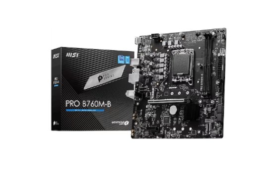 MSI MB PRO B760M-B DDR4 SOKET 1700 DDR4 4800(OC) Anakart