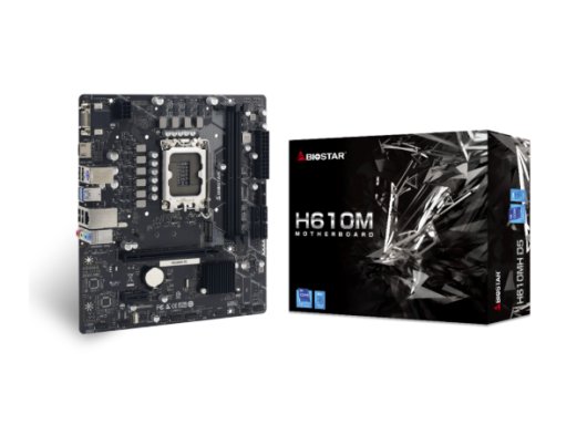 Biostar H610MH D5 Intel 1700p DDR5 5600 HDMI VGA M2 mATX