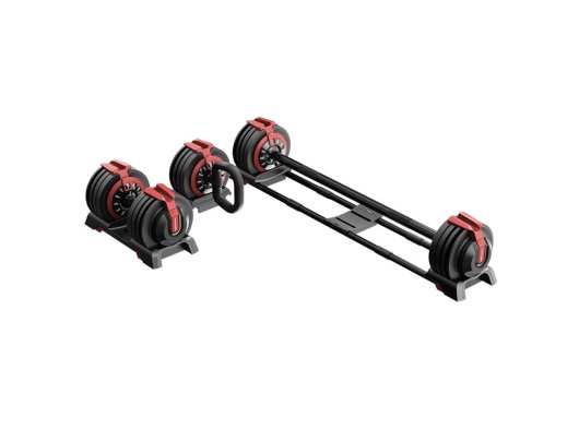 KingSmith Mekanik Ayarlı 24KG Dambıl, Kettlebell, Halter Seti (3ü1 Arada)