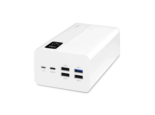 Ttec ReCharger Mega LCD 50.000 mAh PD 20W Taşınabilir Hızlı Şarj Aleti Powerbank Beyaz